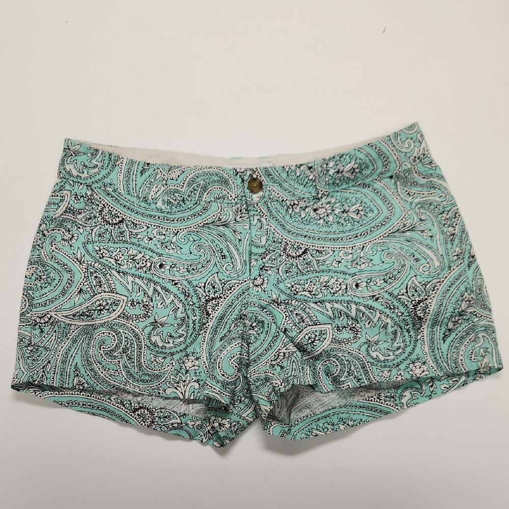 🚨2/$25 or 5/$50🚨Old Navy High Waist Paisley Shorts - Mint Green